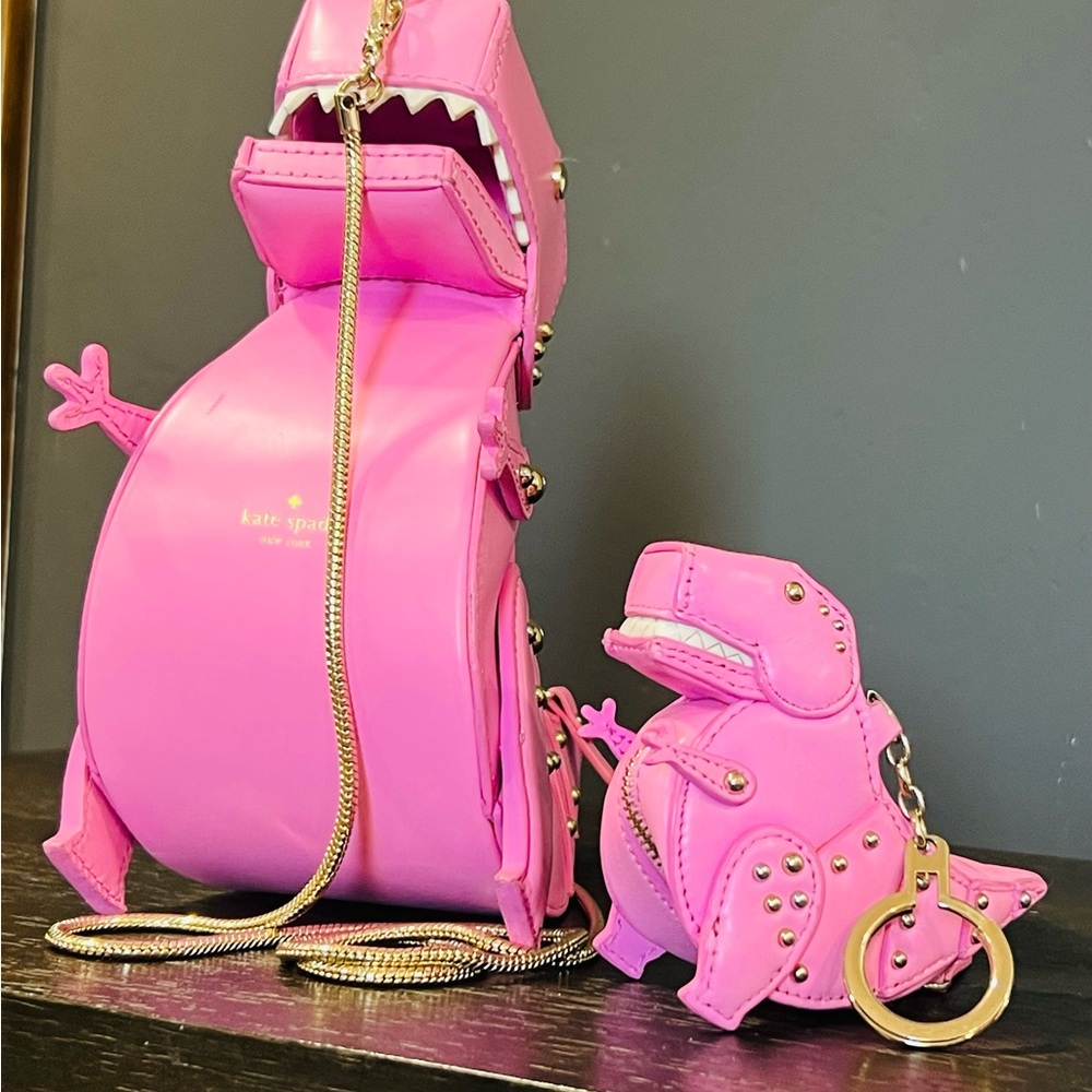 Kate Spade Pink Dinosaur Crossbody Bag